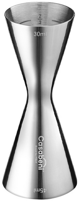 까사베니 홈텐딩 칵테일 올스텐 계량 지거 30ml 45ml, 1개