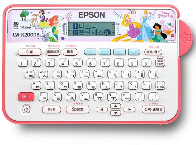 엡손 디즈니 프린세스 라벨프린터, LW-K200DB, 1개