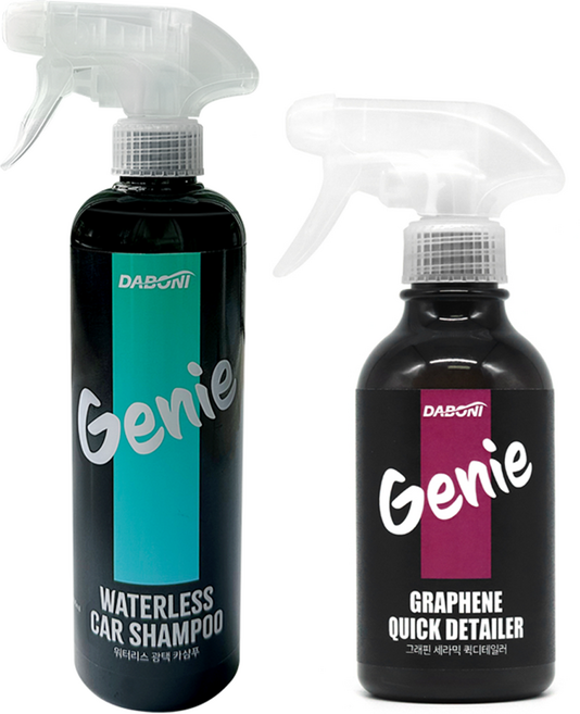 다보니 더지니 물없는세차 워터리스 광택 카샴푸 500ml +그래핀 세라믹 코팅제 퀵디테일러 300ml 세트, 1세트, 100ml