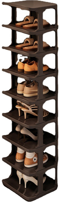 마벨인홈 고급형 슬림 공간활용 신발정리대 신발장, 블랙, 1개