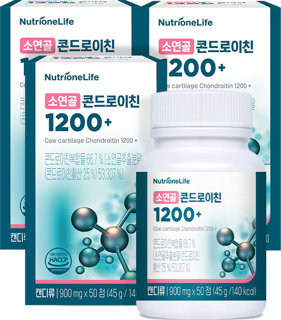 뉴트리원 소연골 콘드로이친 1200플러스, 50정, 3개