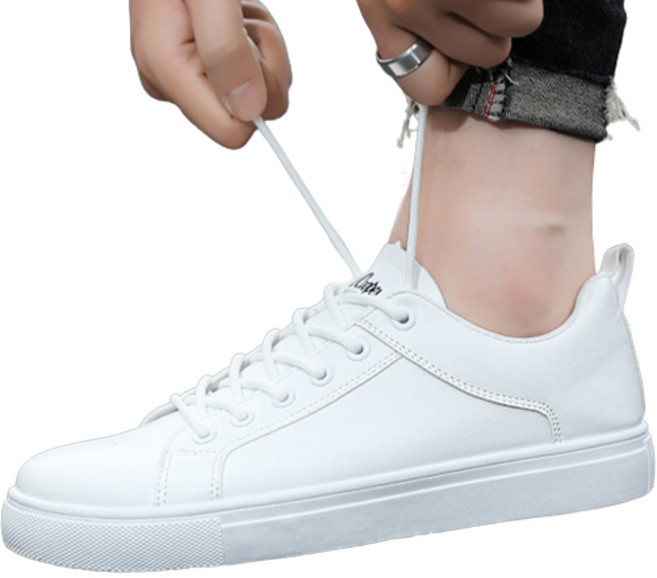 엘쏘 옴므 사이드 프린팅 레더 스니커즈