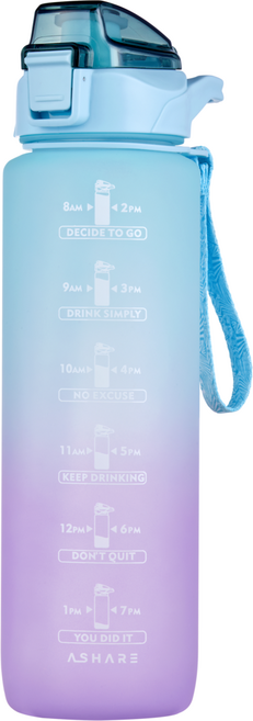 어쉐어 1리터 그라데이션 텀블러 물병, 그린, 1L, 1개