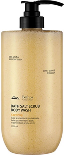 바스파 대용량 스크럽 바디워시 코지허그향, 1L, 1개 - 쿠팡