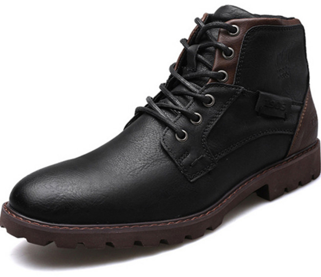 엘쏘옴므 남성용 마틴 하이탑 캐주얼 숏부츠