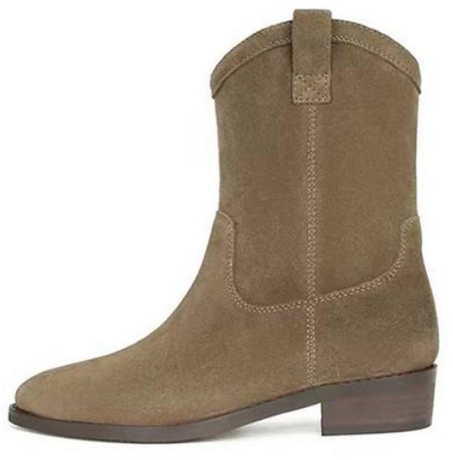 엘쏘 가죽 웨스턴 앵클 부츠