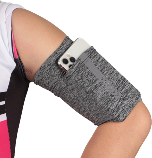 헨센 런닝 트레이닝 아웃도어 암슬리브 암밴드 S, 차콜그레이, 1개