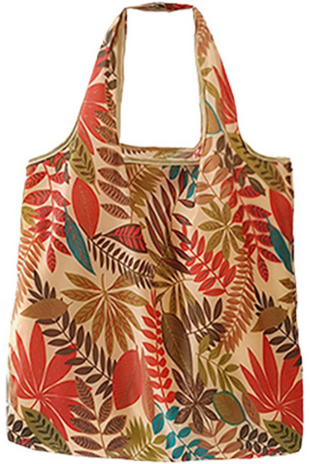 정사각 장바구니, 베이지리프, 1개