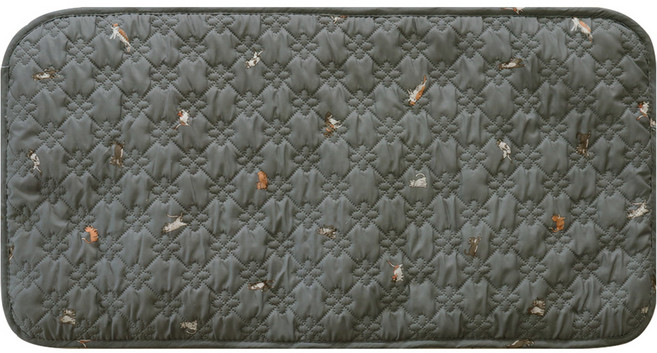 한일전기 낭만고양이 양면 전기방석, 그레이, 2인용(44 x 87 cm)