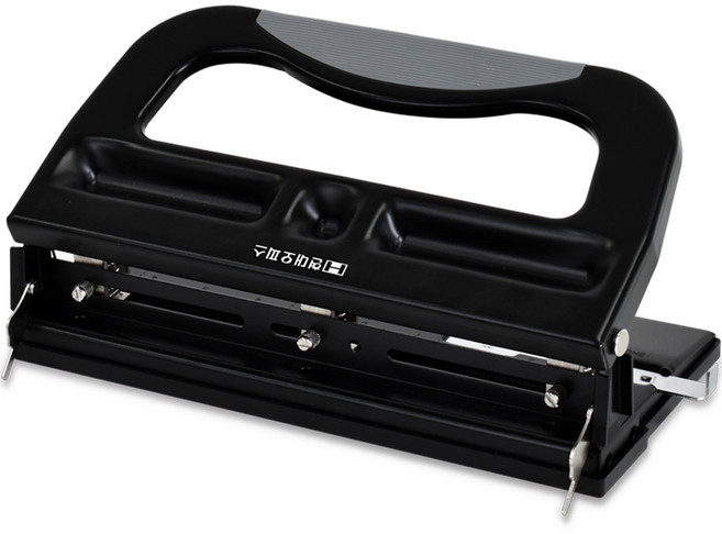 페이퍼프랜드 3공 파이프식 천공기 파워펀치 POWER PUNCH-340, 블랙, 1개, 340