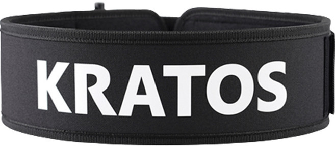 KRATOS EVA 벨크로 리프팅 복압 크로스핏 폼 벨트, 1개, 블랙