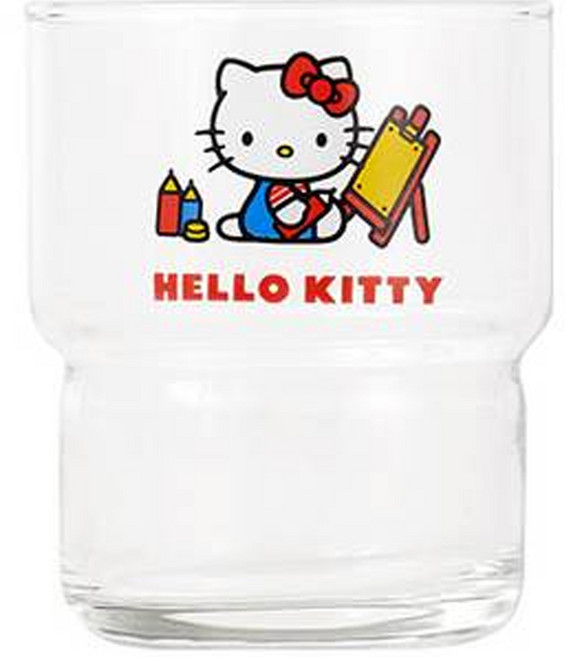 데이니즈 스택 유리컵 270ml, 헬로키티, 1개