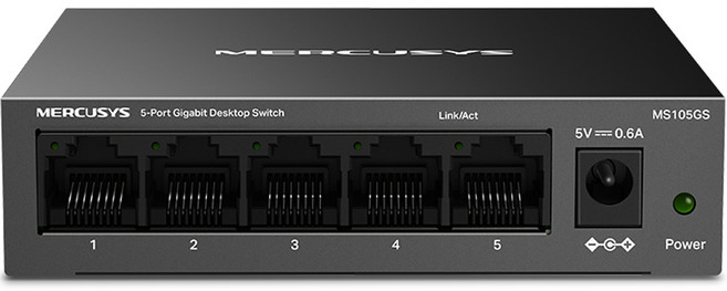머큐시스 5포트 기가비트 데스크탑 스위치 허브, MS105GS, 1개