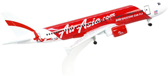 20公分壓鑄模型飛機, 1個, 亞洲航空 A320