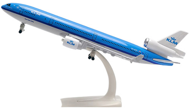 20公分壓鑄模型飛機, 1個, 藍色 + 白色