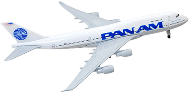 20公分壓鑄模型飛機, 1個, 白色