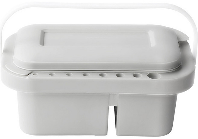 코히모 멀티 3in1 미술 물감 플라스틱 붓홀더 물통 팔레트 3W044, 18칸, 1개