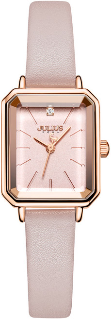 JULIUS 女款皮革錶帶手錶 JA-1231