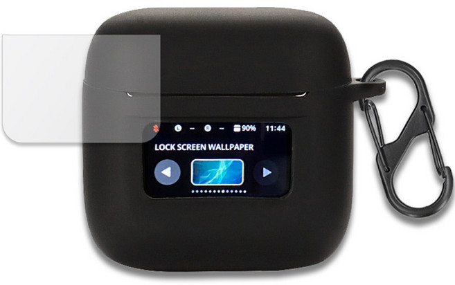 JBL TOUR PRO2 전용 컬러 슬림핏 케이스 + 필름 세트, BLACK