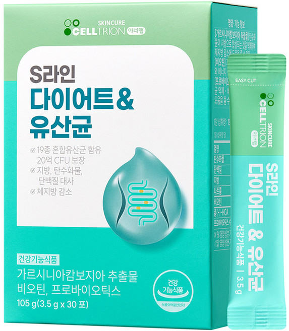 INNERLAB Sline美體益生菌粉隨身包 30條入, 105g, 1盒