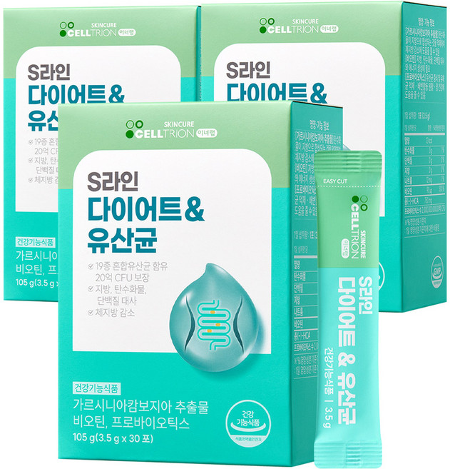 이너랩 S라인 다이어트 유산균, 105g, 3개