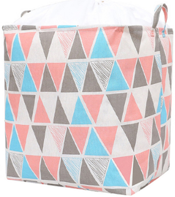 알로데 정사각 주머니 빨래바구니, 삼각형 핑크