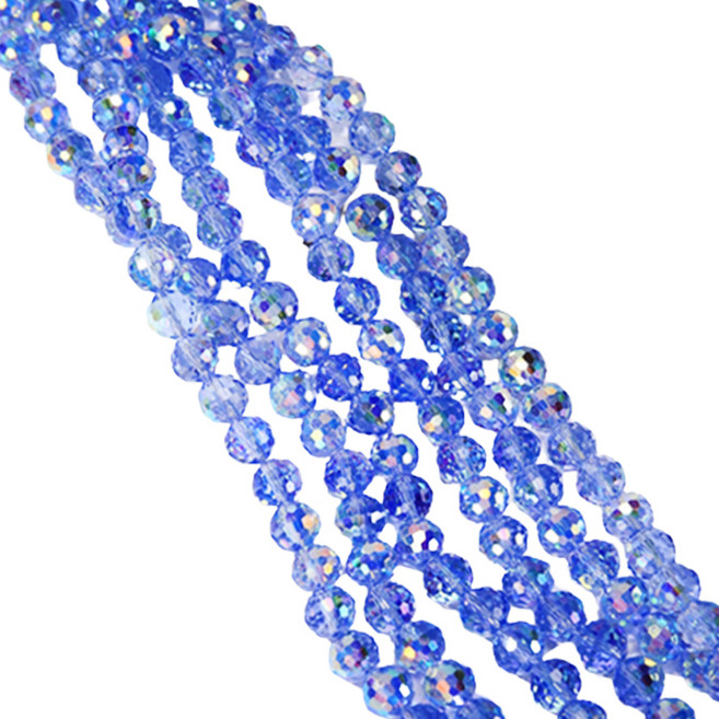 알로데 미러볼 컬러 비즈 구슬 8mm, 라이트블루, 69개