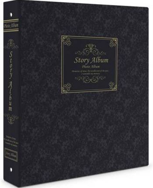스토리앨범 제이앤에이치 접착 클래식 앨범, 블랙(앨범), 백지(속지), 50매