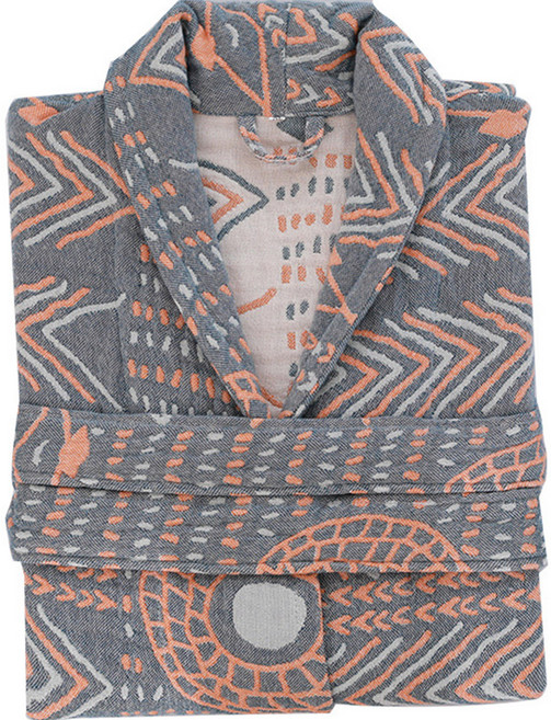 러빙랩 순면 프리미엄 에스닉 샤워가운 XL, 그레이, 1개