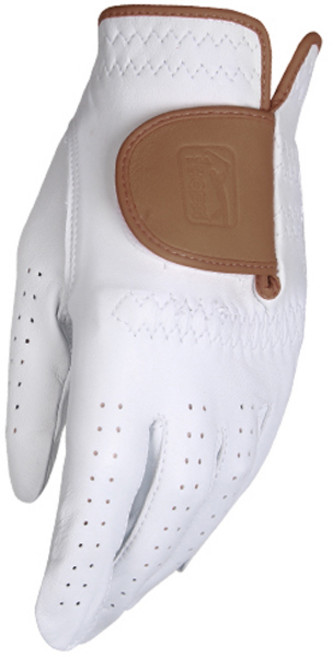 PGA투어 남성용 양피 프리미엄 투어 프로 컬러 골프장갑 왼손용, 브라운, 1개