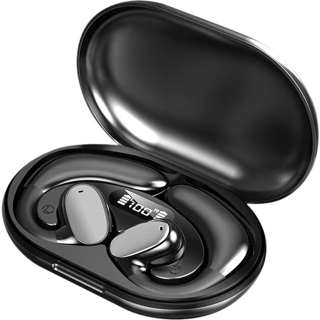 Nutz 블루투스 이어폰 오르골, T100, 블랙