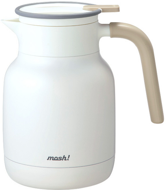 모슈 라떼 보온보냉 테이블팟, 매트 화이트, 1.3L, 1개