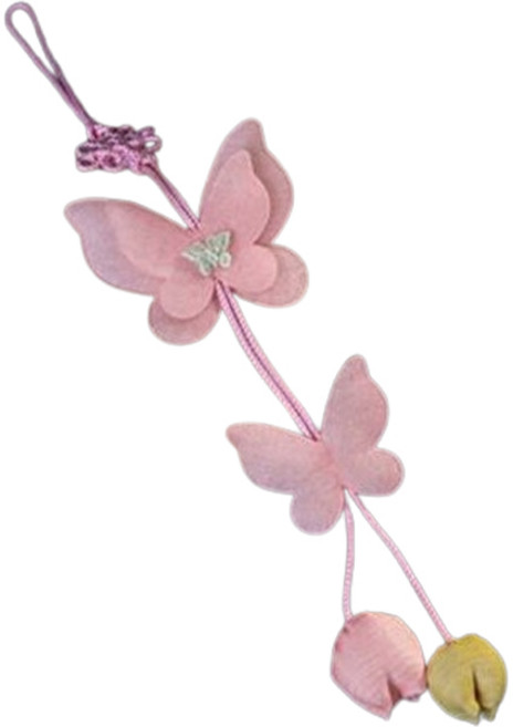 아가명주 여아용 방울나비 매듭 노리개