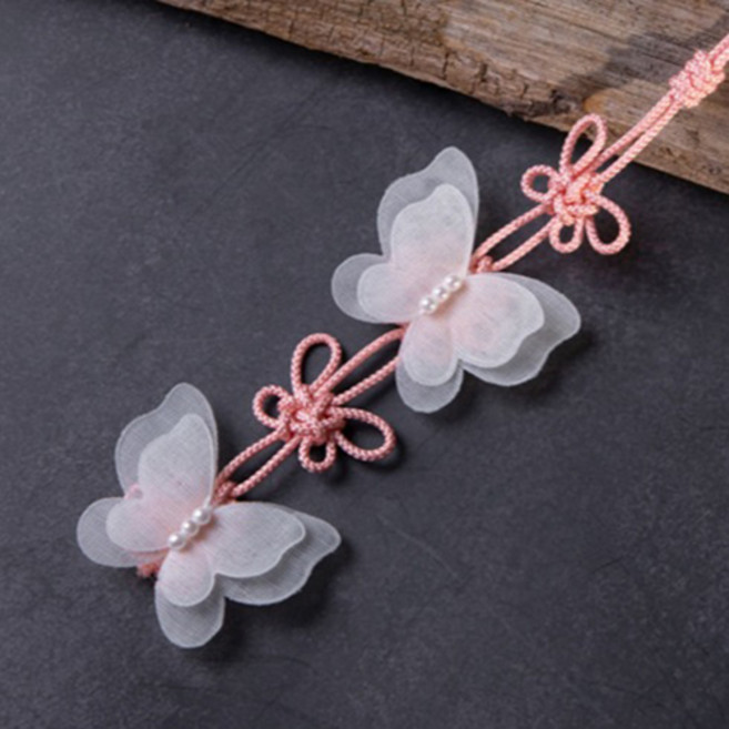 아가명주 호롱나비 매듭 노리개