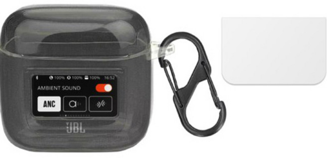 GRAYCO JBL TOUR PRO2 전용 케이스 + 필름 세트, 투명