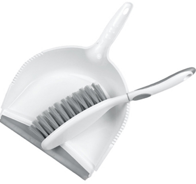 월드크린 르아 방 빗자루 쓰레받기 세트, 그레이, 1세트