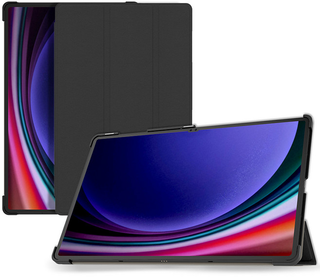 랩씨 태블릿 스마트커버 펜슬 수납 슬림핏 케이스, 블랙, 1개