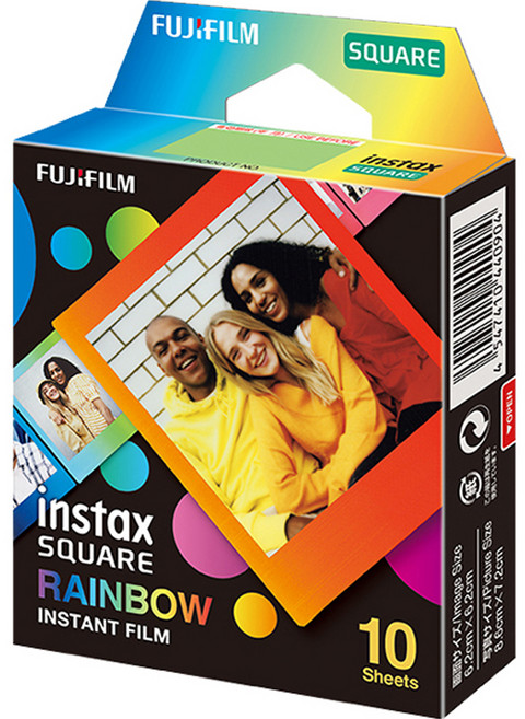 instax 拍立得 square底片 彩虹 10張, 單品, 1個
