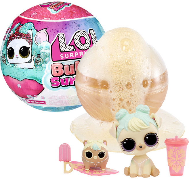 L.O.L Surprise 驚喜寶貝蛋 驚喜泡泡寵物綜合公仔 隨機出貨, 1個