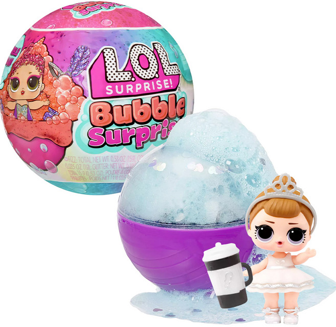 L.O.L Surprise 驚喜寶貝蛋 泡泡驚喜娃娃綜合公仔 隨機出貨, 1個