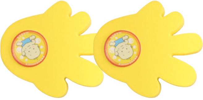 문인테크 손바닥 문닫힘 방지, 노랑, 2개