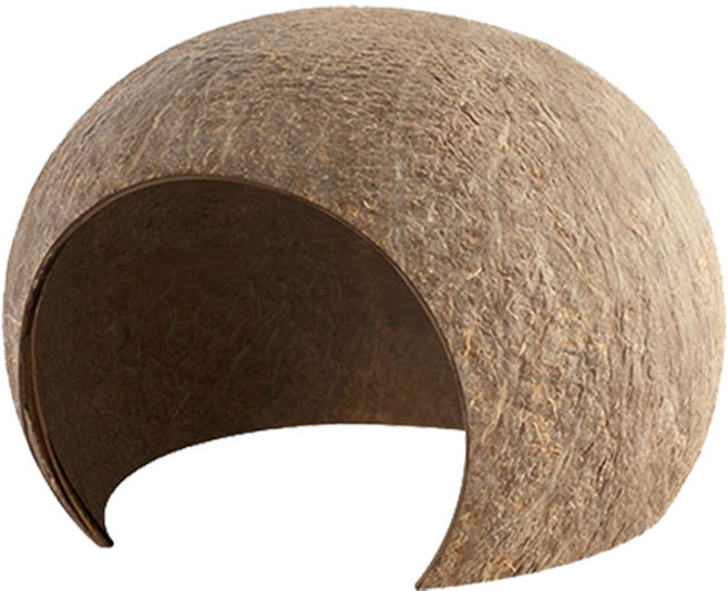 아늑한 햄스터 코코넛 은신처 중형, 브라운, 1개