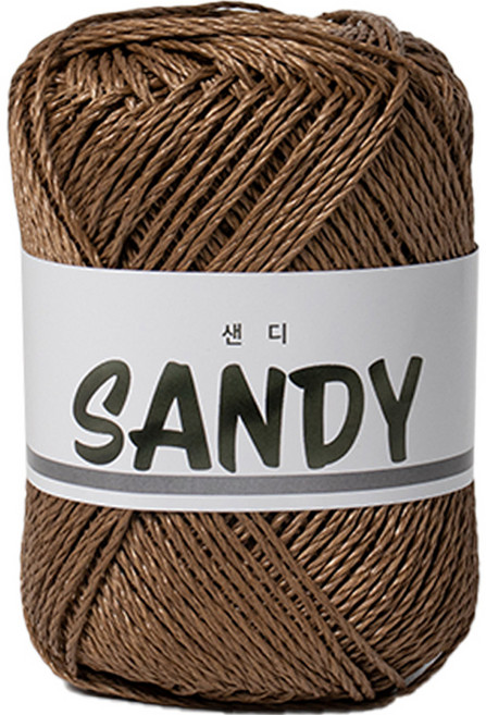 yarna 샌디 뜨개실, 6 브라운, 1개