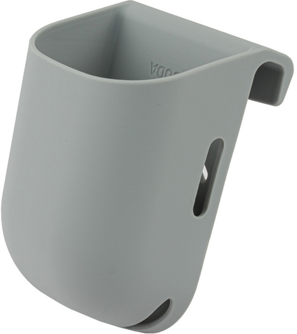 이고다 춤추는 만능 실리콘 샤워기 거치대, 실버 그레이