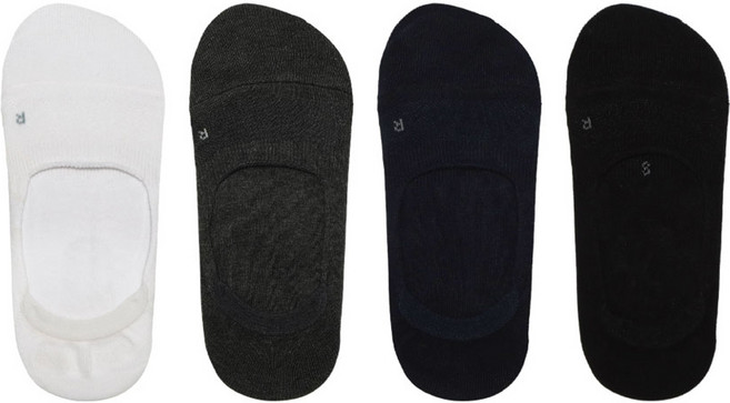 REXY 항균소취 입체 덧신 4켤레 세트 로퍼형