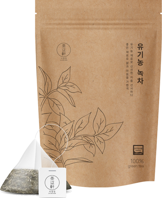 다정헌 유기농 녹차, 1.5g, 20개입, 1개