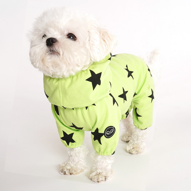 퍼피엔젤 강아지 스타 싱글 커버롤, 813 GREEN