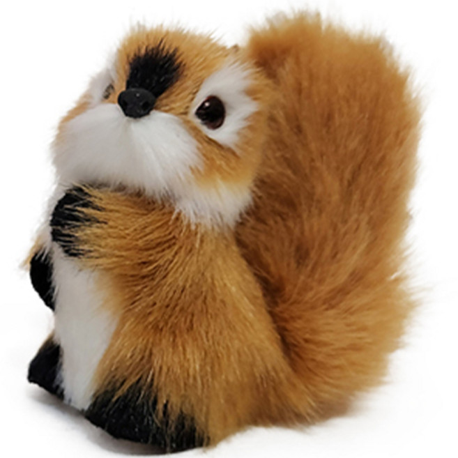 크리스마스 펠트 미니 다람쥐, 브라운, 6cm, 1개