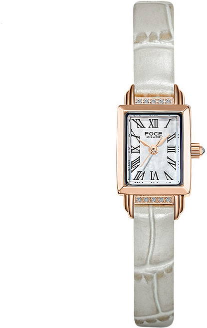 포체밀라노15mm 여성 사각 메탈시계 자개문자판 FM1903