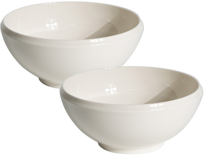 시라쿠스 메이플 면기 18.5cm, 화이트, 2개